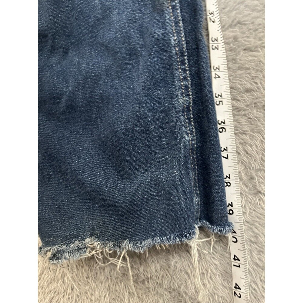 Vtg Rocawear Jeans Blue Baggy Wide Leg Skater Y2K Distressed - Picture 8 of 8